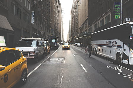 photo of New York road with yellow taxi thumbnail