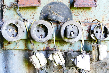 black power socket on wall thumbnail