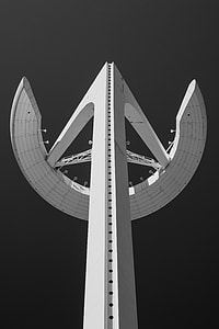white concrete landmark during nighttime thumbnail
