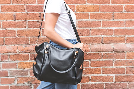 Black Bag Over The Shoulder Photo thumbnail