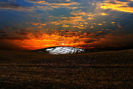 golden hour photography of brown soil thumbnail