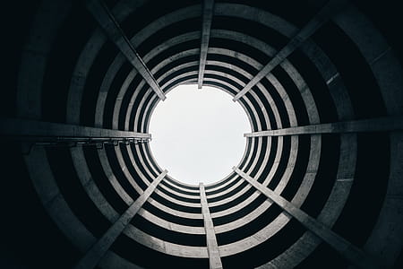 Looking Up In Circular Architecture Photo thumbnail