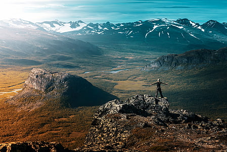 aerial view of mountain thumbnail