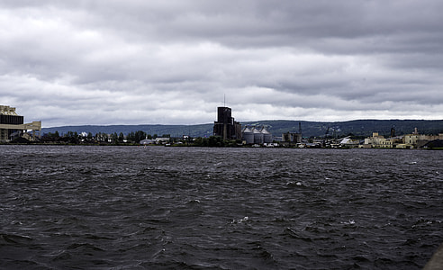 Partial Skyline of Duluth from Lake Superior in Minnesota thumbnail