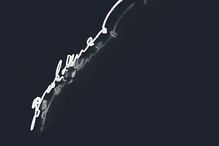 grayscale photo of turned on neon signage thumbnail