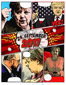 Hilary Clinton comic collage poster thumbnail