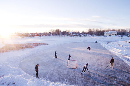 group of people playing hockey thumbnail