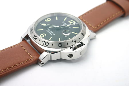 wristwatch, time, watch, leather thumbnail