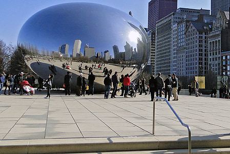 group of people beside Cloud Gate thumbnail
