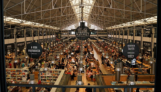 crowd of people inside market thumbnail