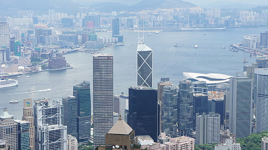 aerial view photo of buildings near body of water thumbnail