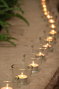 tealight candle lot selective photography thumbnail
