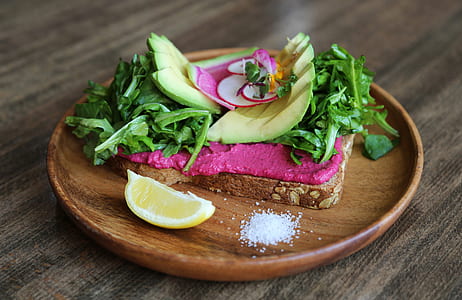 sliced bread with vegetable and lemon thumbnail