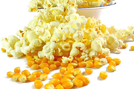 popcorn on white surface thumbnail