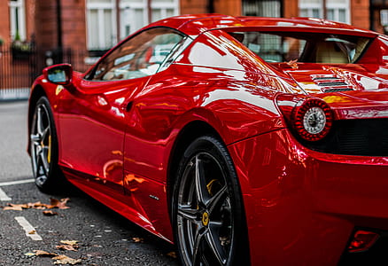 red coupe at the street thumbnail