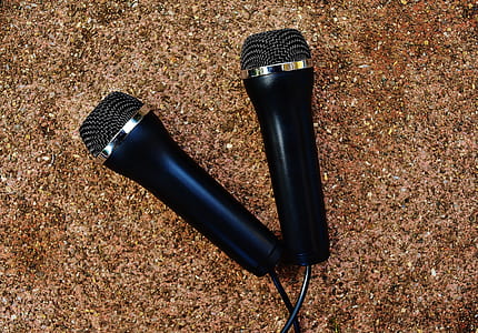 two black corded microphones thumbnail