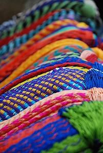 selective focus photography of multicolored cloth thumbnail