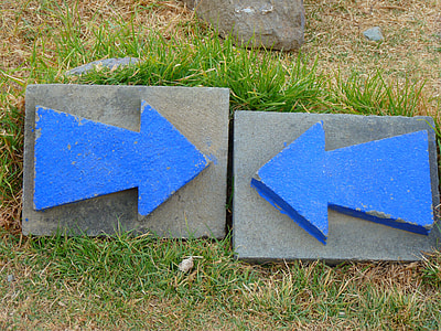 blue arrow signages thumbnail
