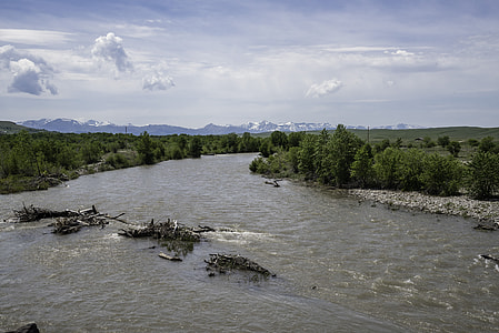 River flowing from the mountains in Montana thumbnail