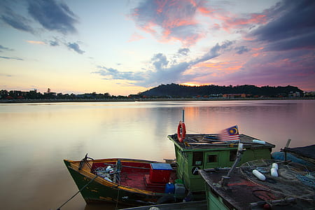 sea, dawn, sunset, beach thumbnail