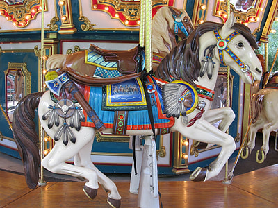 close-up of horse carousel thumbnail