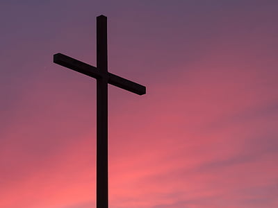 brown cross under lilac skies thumbnail