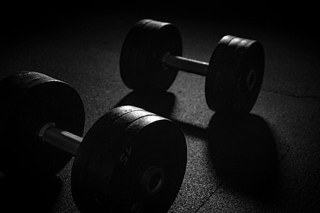 Barbell and dumbbell weights for gym workout and exercise thumbnail