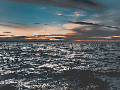 sea waves under golden hour thumbnail