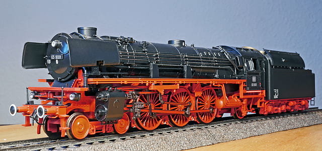 red and gray steam-locomotive train toy thumbnail