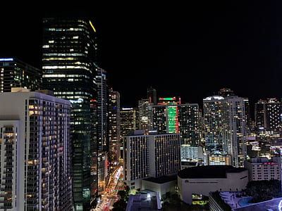 city buildings at night thumbnail