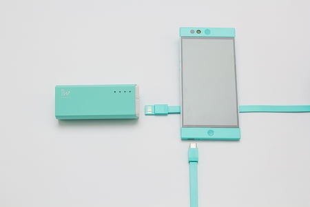 blue phone and power bank thumbnail