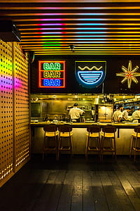 bar interior with lights on thumbnail