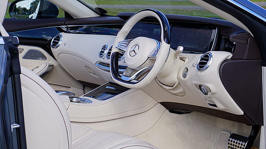 white Mercedes-Benz vehicle interior thumbnail