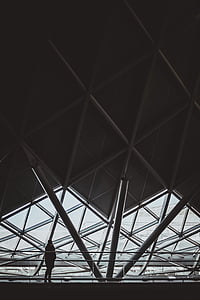 silhouette photo of person inside tower thumbnail