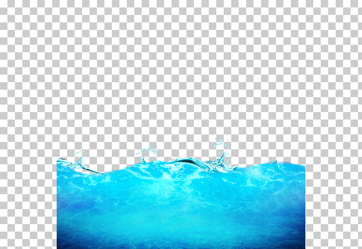 Water Ocean , water surface, blue water wave illustration PNG clipart