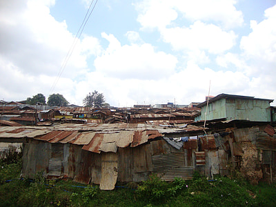 corrugated houses under white and blue sky at daytime thumbnail