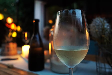 close-up photo of clear wine glass thumbnail