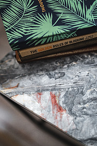 Notebooks on a marble table thumbnail