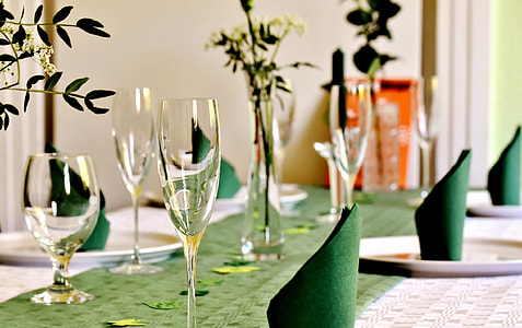 clear martini glass near wine glasses thumbnail