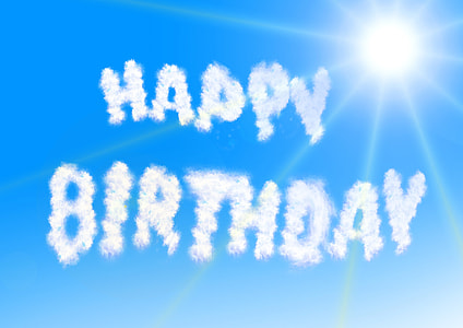 Happy Birthday Written in the sky thumbnail