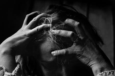 person, woman, dark, face thumbnail