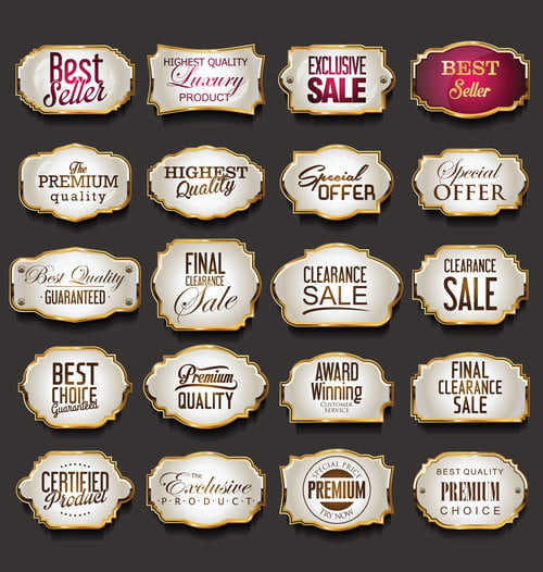 blank golden frames and