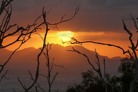 mountains during golden hour thumbnail