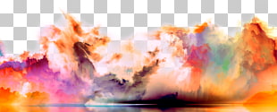 , Gorgeous color smoke background, multicolored smoke PNG clipart