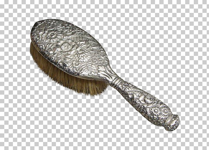 Hairbrush Comb Sterling Silver Silver Png Clipart Free Cliparts