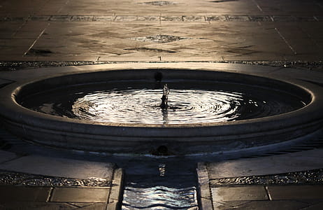 Water in Concrete Fountain thumbnail