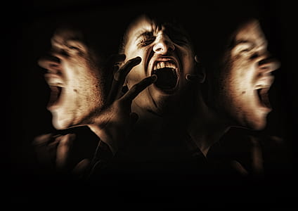 man screaming shadow photo thumbnail