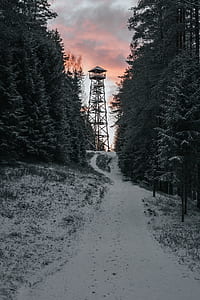 white metal framed tower thumbnail