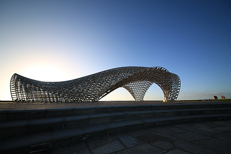 architectural structure under blue sky thumbnail