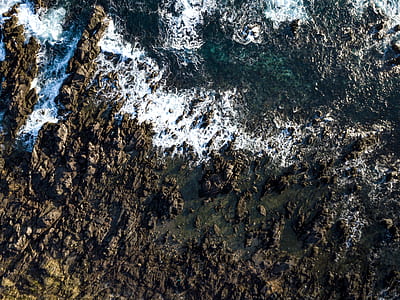 bird's-eye view photography of sealine thumbnail